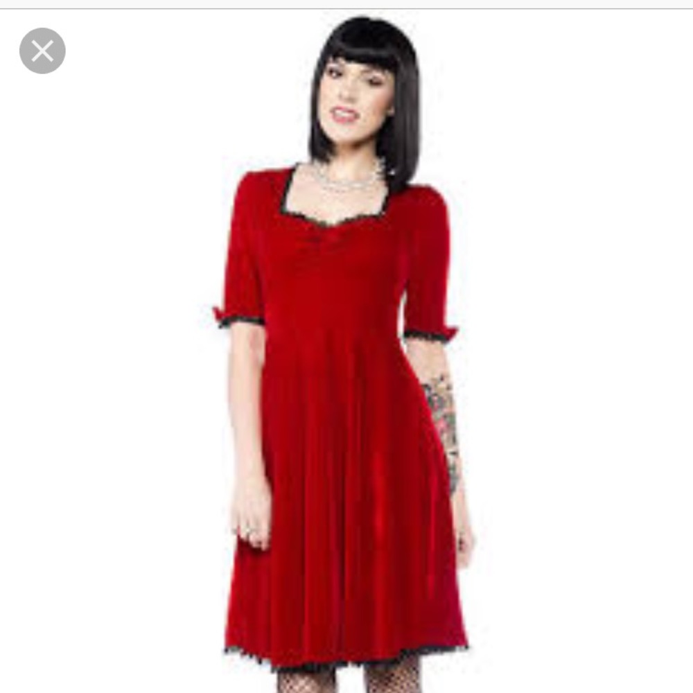 Red Sourpuss Vivienne dress Sz L